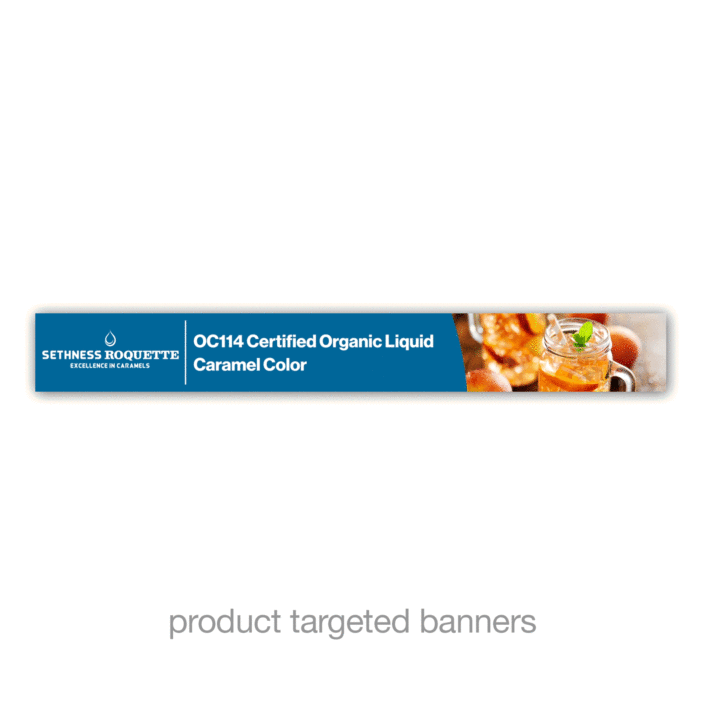 product targeted banners