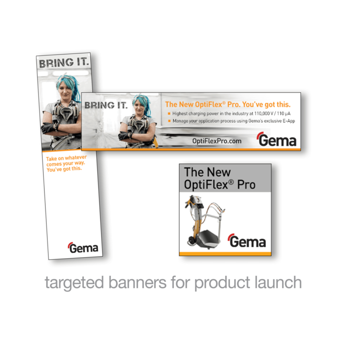 target banners for product launch