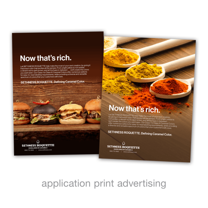 application print advertising