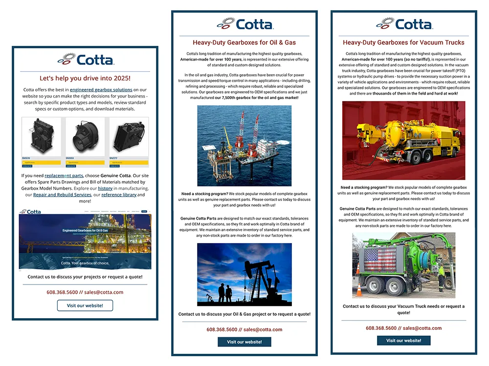 Cotta-Eblast Cotta heavy gearboxes eblasts