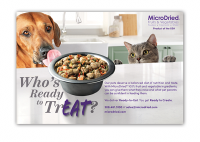 MicroDried print advertising