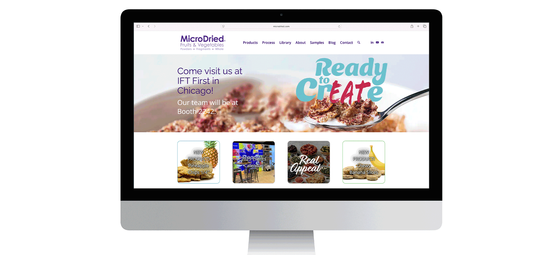 MicroDried-Website MicroDried web design, development, and SEO
